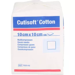CUTISOFT Compressa di cotone 10x10 cm non sterile, 100 pz