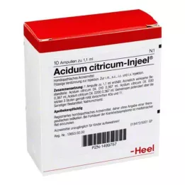 ACIDUM CITRICUM INJEEL AMPOULE, 10 pz