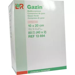 GAZIN Garza comp.10x20 cm sterile 12 strati, 40X2 pz