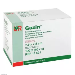 GAZIN Compresse tagliate 7,5x7,5 cm sterili 8 strati, 50X2 pz