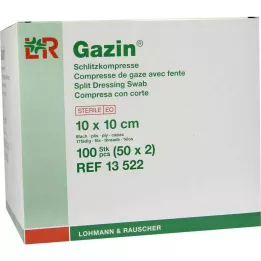 GAZIN Compresse tagliate 10x10 cm sterili 8 strati, 50X2 pz
