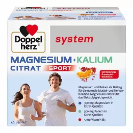 DOPPELHERZ Granuli di sistema Magnesio+Potassio Citrato, 40 pz