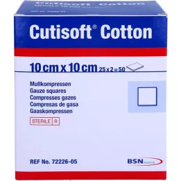 CUTISOFT Cotton comprendente.10x10 cm sterile, 25x2 pz