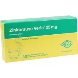ZINKBRAUSE Verla 25 mg di compresse effervescenti, 40 pz
