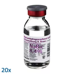 NATRIUMHYDROGENCARBONAT B.Braun 8,4% vetro, 20X100 ml