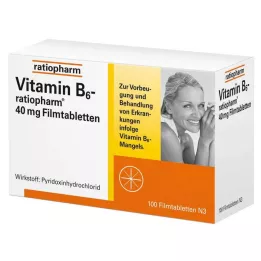 VITAMIN B6-RATIOPHARM Compresse rivestite con film da 40 mg, 100 pz