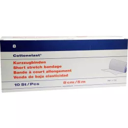 KURZZUGBINDE Cottonelast 8 cmx5 m, 10 pz