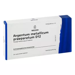 ARGENTUM METALLICUM praeparatum D 12 fiale, 8 pz