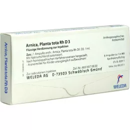 ARNICA PLANTA tota rh d 3 ampoule, 8x1 ml