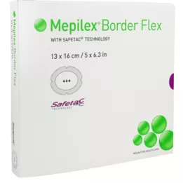 Mepilex Border Flex Schiuma Assortimento Adesiva 13x16 cm, 5 pz