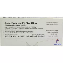 ARNICA PLANTA tota d 10/cor d 10 aa ampoule, 8x1 ml