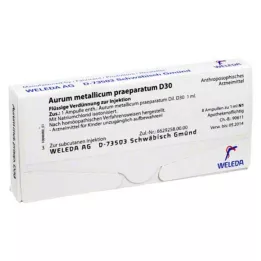 AURUM METALLICUM PRAEPARATUM D 30 fiale, 8 pz