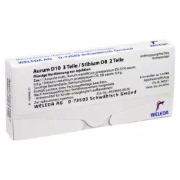AURUM D 10/Stibium D 8 fiale, 8X1 ml
