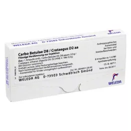 CARBO BETULAE d 8/crataegus d 2 aa ampoule, 8x1 ml