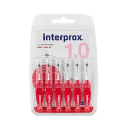 INTERPROX miniconico rosso Interdentalb.Blis., 6 pz