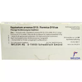 EQUISETUM ARVENSE D 15/Formica D 10 fiale aa, 8X1 ml