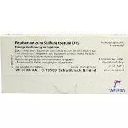 EQUISETUM CUM solfure tostum d 15 ampoule, 8x1 ml