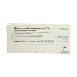 STANNUM METALLICUM praeparatum D 30 fiale, 8X1 ml