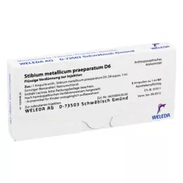 STIBIUM METALLICUM PRAEPARATUM D 6 ampoule, 8x1 ml