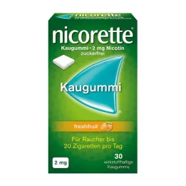 NICORETTE 2 mg di gomma da masticare frutta fresca, 30 pz