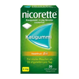 NICORETTE 4 mg di gomma da masticare alla frutta fresca, 30 pz
