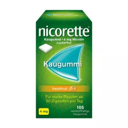 NICORETTE 4 mg di Freshfruit Kaugummi, 105 pz