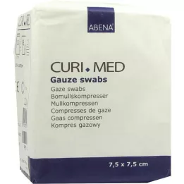 MULLKOMPRESSEN 7,5x7,5 cm non sterile 8 strati, 100 pz