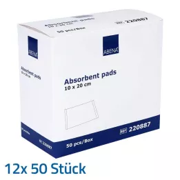 SAUGKOMPRESSEN non sterile 10x20 cm 400 g/m, 12X50 pz