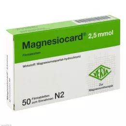 MAGNESIOCARD Compresse rivestite con film da 2,5 mmol, 50 pz