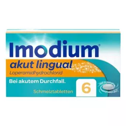 IMODIUM compresse orodispersibili linguali acute, 6 pz