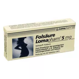 FOLSÄURE LOMAPHARM Compresse da 5 mg, 20 pz