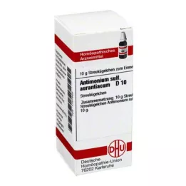 ANTIMONIUM SULFURATUM aurantiacum D 10 Globuli, 10 g