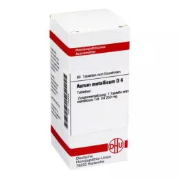 AURUM METALLICUM D 4 compresse, 80 pz