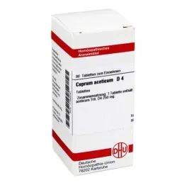 CUPRUM ACETICUM D 4 compresse, 80 pz