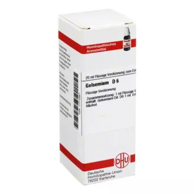 GELSEMIUM D 6 Diluizione, 20 ml GELSEMIUM D 6 Diluizione, 20 ml