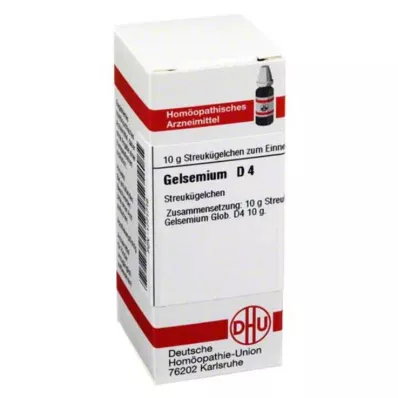 GELSEMIUM D 4 Globuli, 10 g