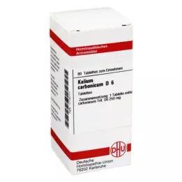 KALIUM CARBONICUM D 6 compresse, 80 pz