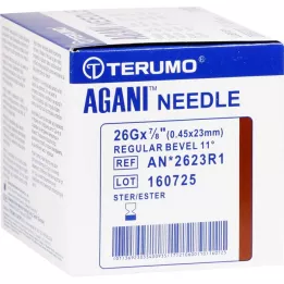 AGANI Cannula 26 G 23 mm marrone, 100 pz
