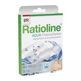 RATIOLINE cerotto doccia aqua 8x10 cm, 5 pz