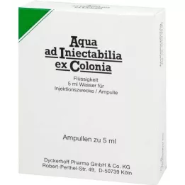 AQUA AD iniectabilia ex Colonia fiale, 10X5 ml