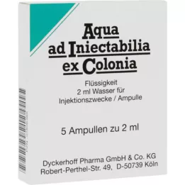 AQUA AD iniectabilia ex Colonia fiale, 5X2 ml