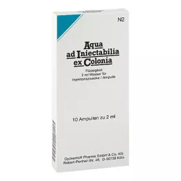 AQUA AD iniectabilia ex Colonia fiale, 10X2 ml