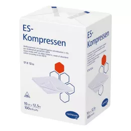 ES-KOMPRESSEN UNSTERIL 10x12,5 cm 12 volte, 100 pz