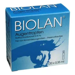 BIOLAN Pipette monodose per collirio, 20X0,35 ml