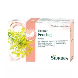 SIDROGA Bustine filtro per tè al finocchio, 20X2,0 g