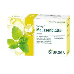 SIDROGA Bustine filtro per tè alle foglie di melissa, 20X1,5 g