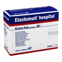 ELASTOMULL Ospedale 8 cmx4 m elast.fixierb.weiß, 20 pz