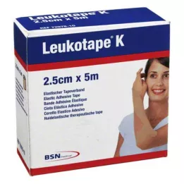 LEUKOTAPE K 2,5 cm color pelle, 1 pezzo