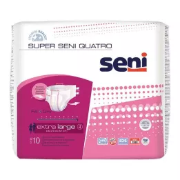 SUPER SENI Quatro mutande per incontinenza taglia 4 XL, 10 pezzi