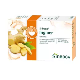 SIDROGA Bustine filtro per tè allo zenzero, 20X0,75 g
